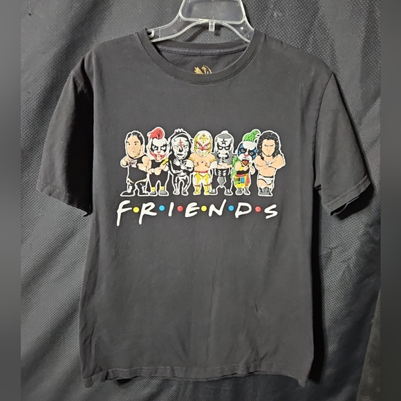 Lucha Libre T-Shirt FRIENDS Perro Penta Psycho Clown La Parka Rush Pagano - Picture 1 of 5